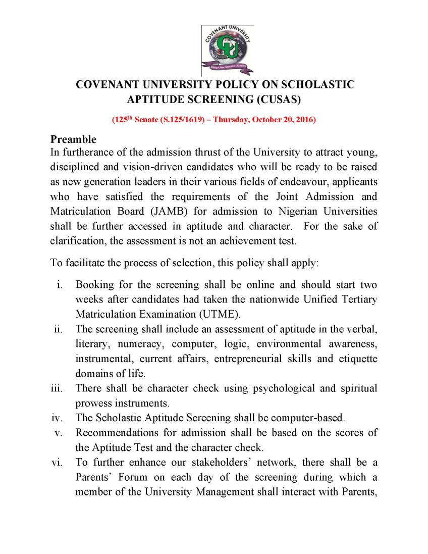covenant-university-scholastic-aptitude-test-2023-2024-mba