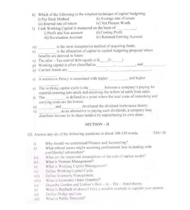 research methodology question paper bba